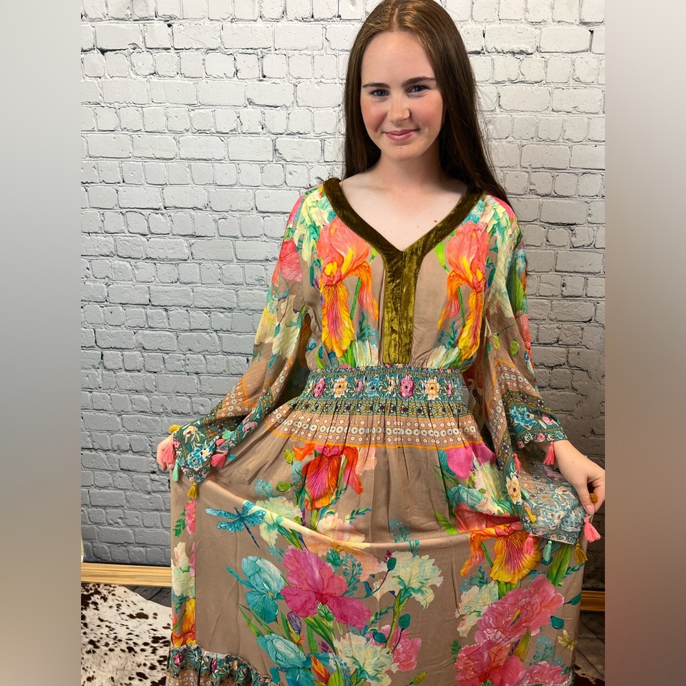 Dark Paradise Aratta Silent Journey Boho Dress L